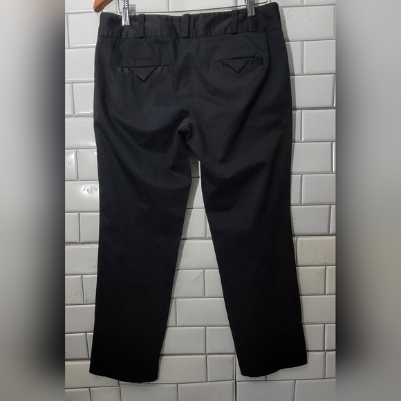 Cidra Ladies Black Cropped Pant Straight Leg Pockets Button Detail At Hem Side Z - Picture 4 of 6